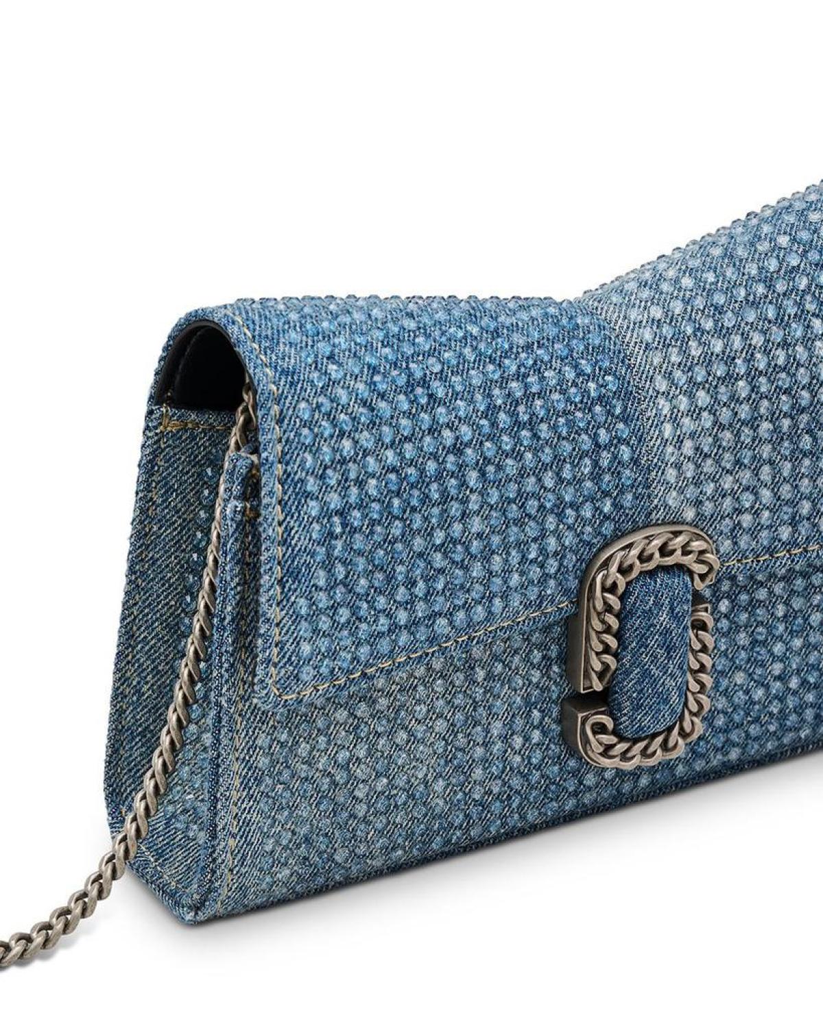 The Crystal Denim St. Marc Chain Wallet