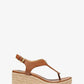 Laney Saffiano Leather Espadrille Wedge Sandal