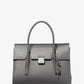Campbell Medium Pebbled Leather Satchel