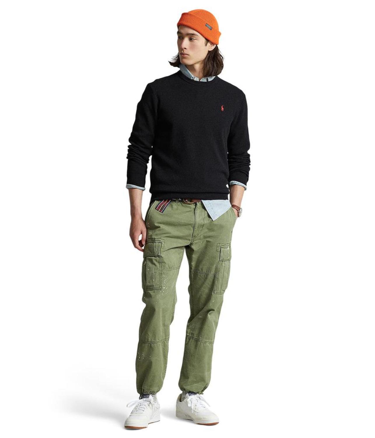 Textured-Knit Cotton Sweater