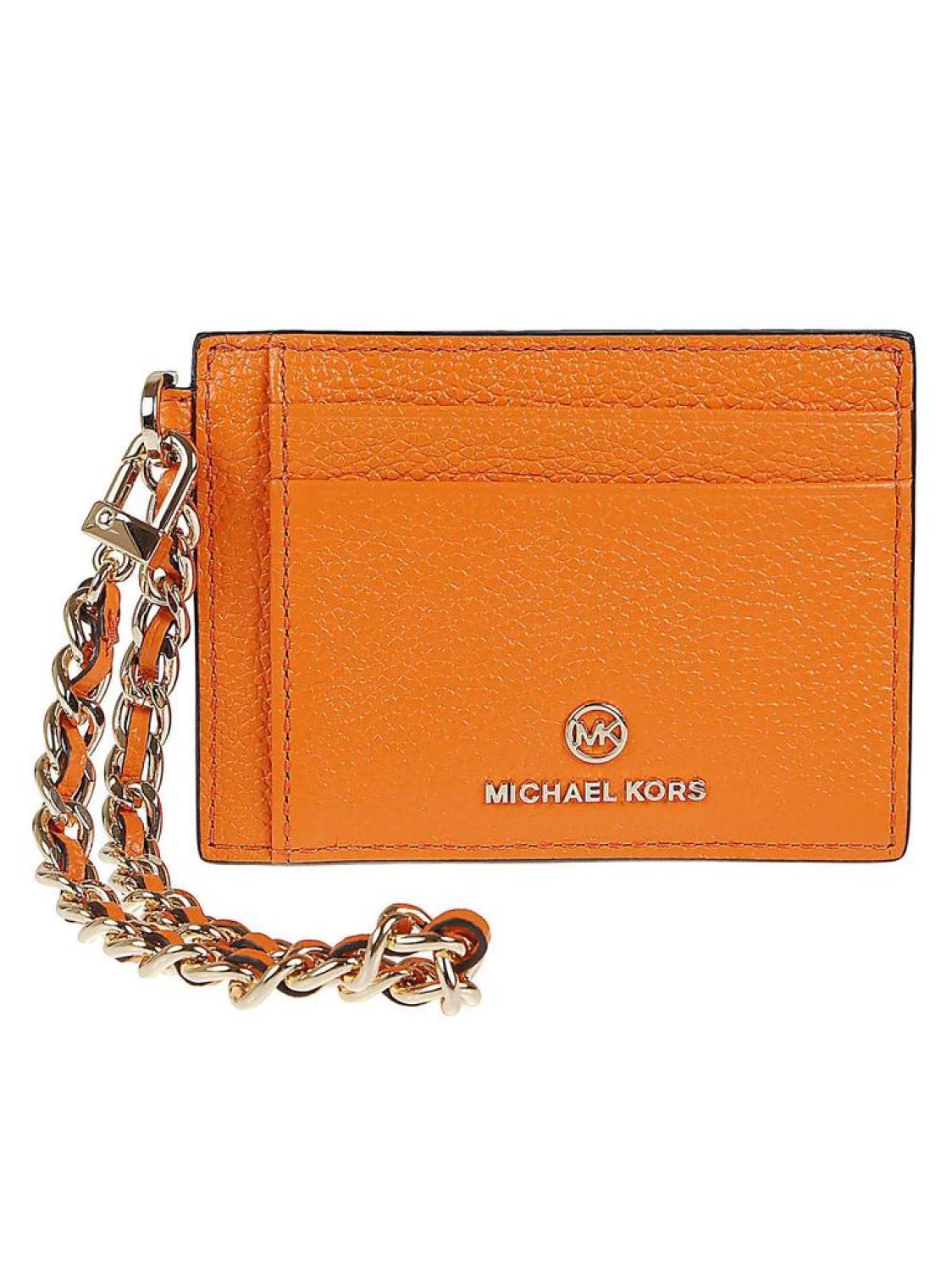 Michael Michael Kors Logo Plaque Chained Small Cardholder