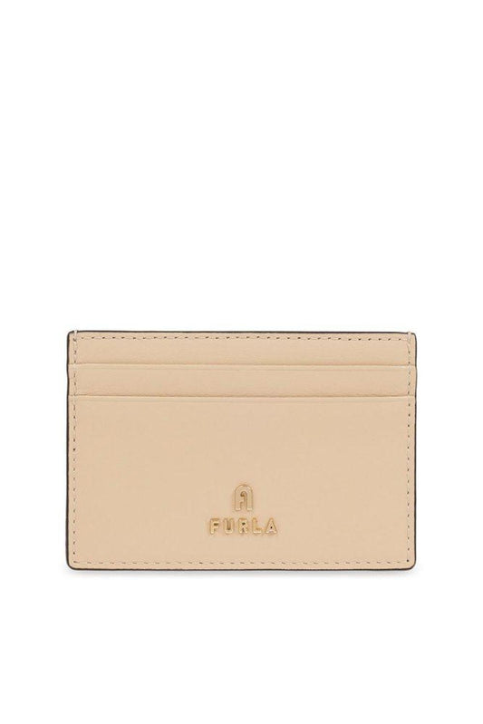 Furla Camelia Logo Plaque Card Holder