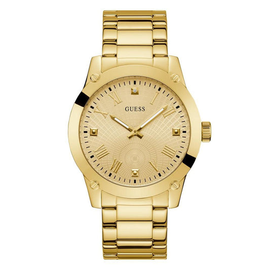 Men's Analog Gold-Tone Stainless Steel Watch 44mm