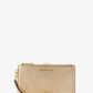 Adele Metallic Pebbled Leather Smartphone Wristlet