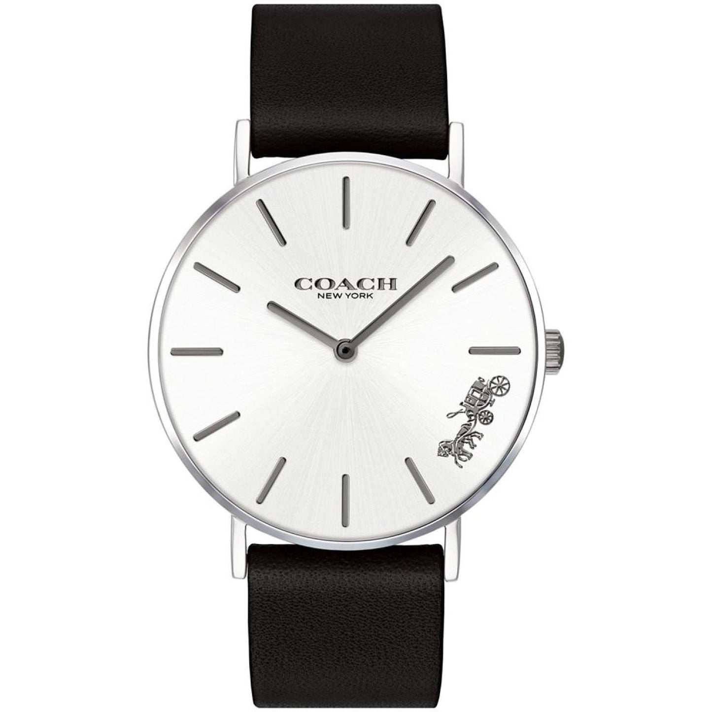 Women's Perry Black Leather Strap Watch 36mm