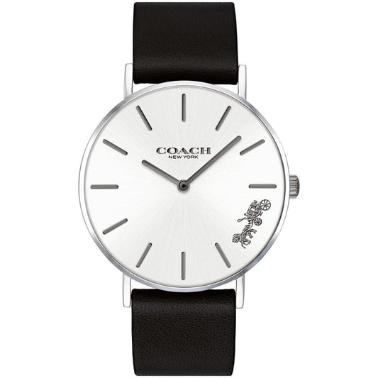 Women's Perry Black Leather Strap Watch 36mm