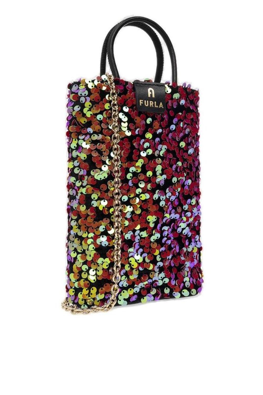 Furla Sequin-Embellished Mini Tote Bag
