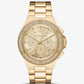Oversized Lennox Pavé Gold-Tone Watch