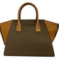 Michael Kors Avril To Zi Leather SIGNATURE Satchel Crossbody Handbag