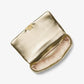 Tribeca Large Metallic Quilted Leather Shoulder Bag