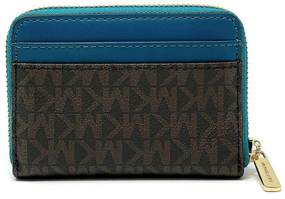ichael Kors Woen's Jet Set Travel ediu Zip Around Card Case Wallet