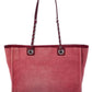 Chanel Red Canvas Medium Deauville Tote (Authentic Pre-Owned)