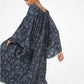 Paisley Silk Crepe de Chine Smock Dress