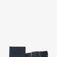 Signature Logo Billfold Wallet and Belt Gift Set