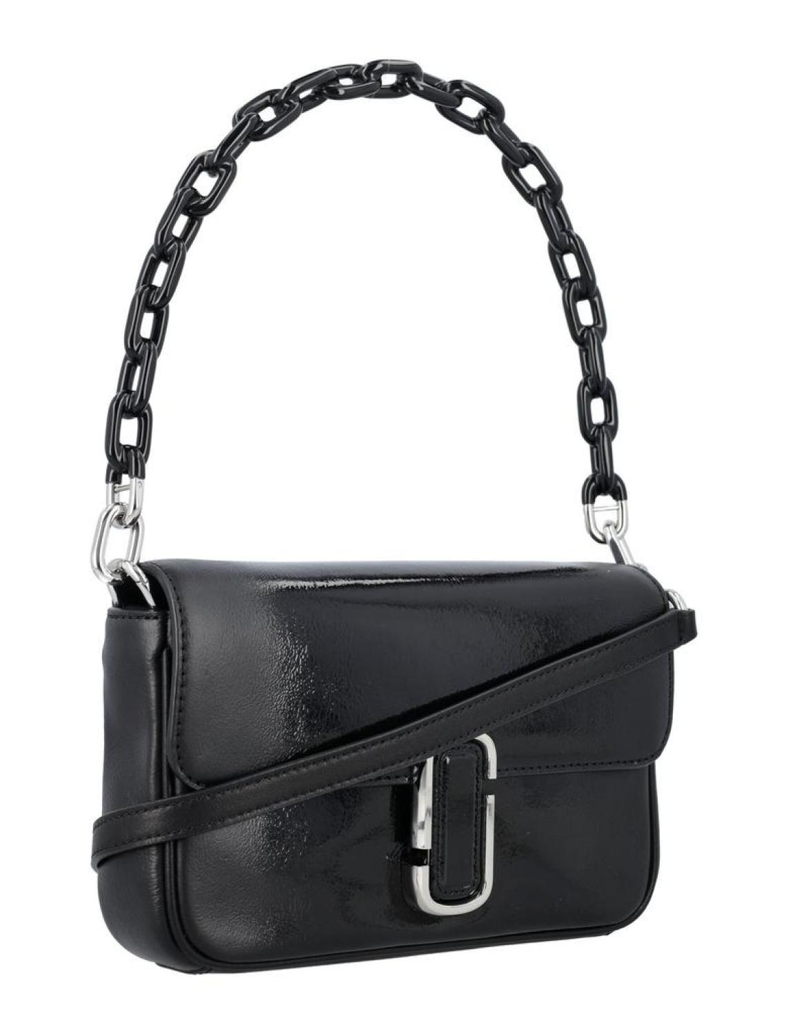 Marc Jacobs Logo Plaque Foldover Shoulder Bag