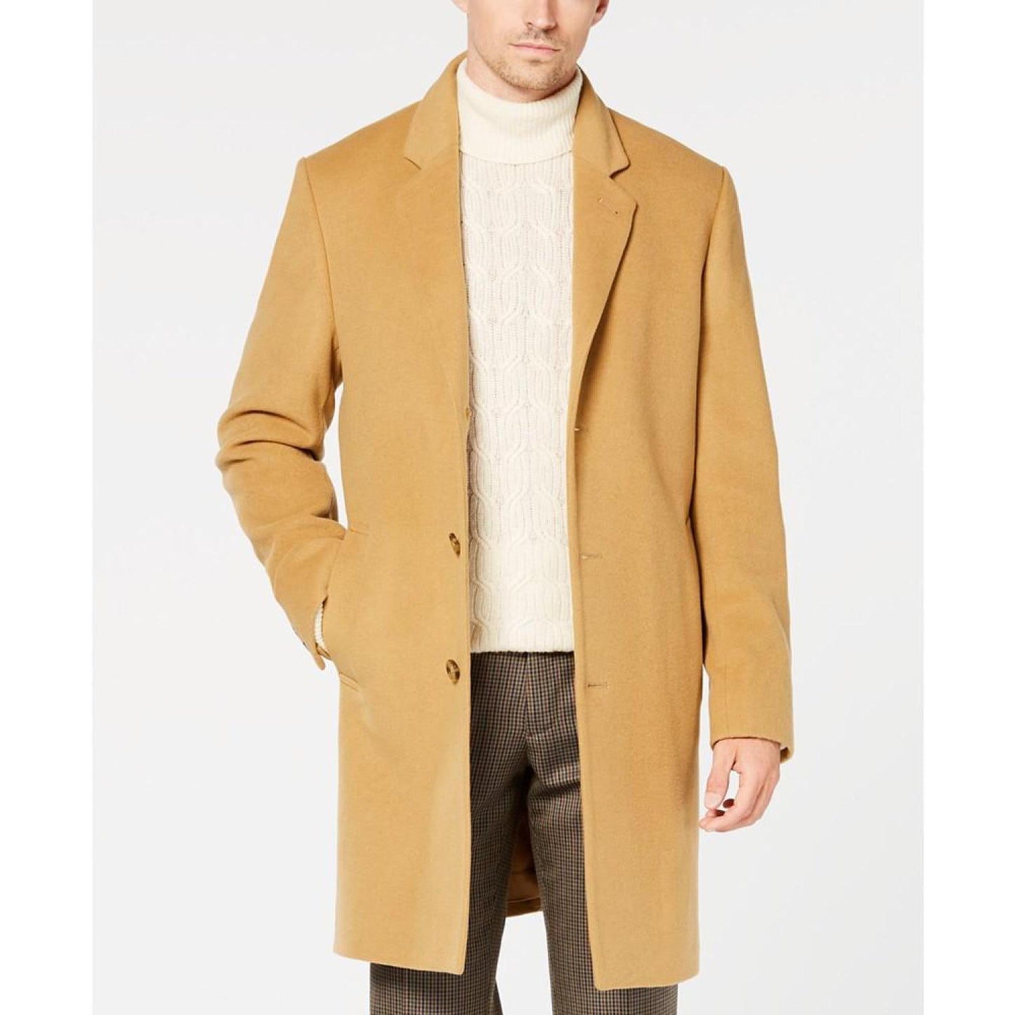 Michael Kors Men's Madison Wool Blend Modern-Fit Overcoat