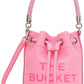 Pink 'The Leather Mini Bucket' Bag