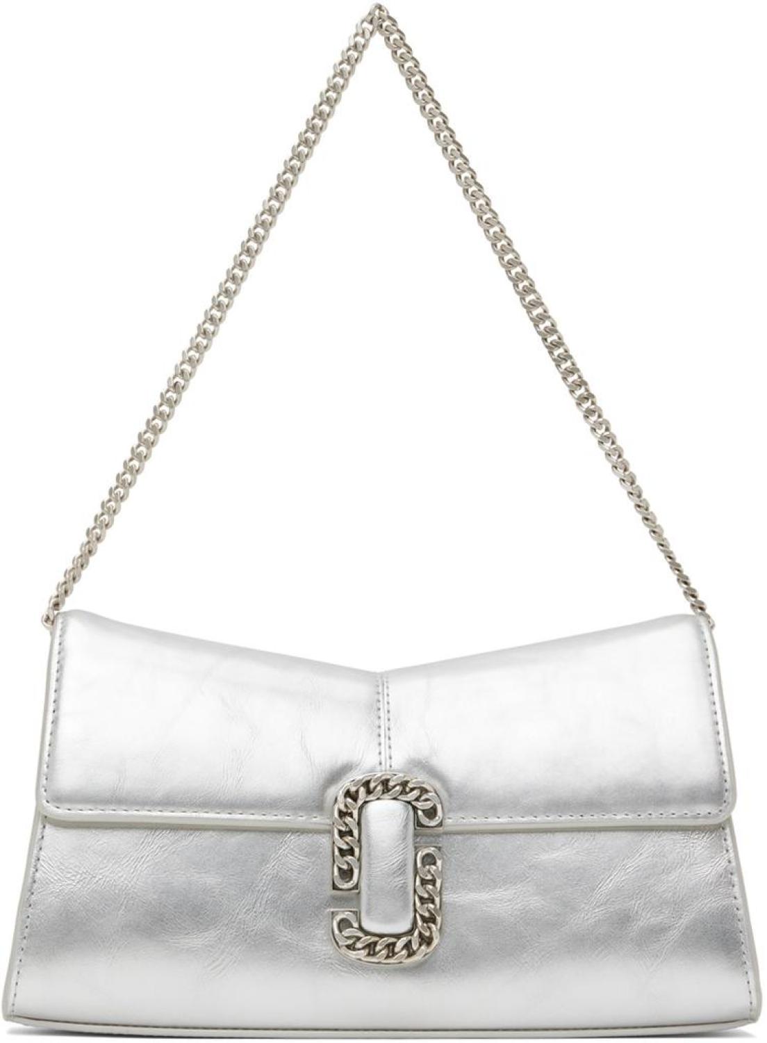 Silver 'The St. Marc Convertible' Clutch