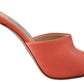 Prada Calzature Leather Stilettos Heels Sandals Women's Shoes