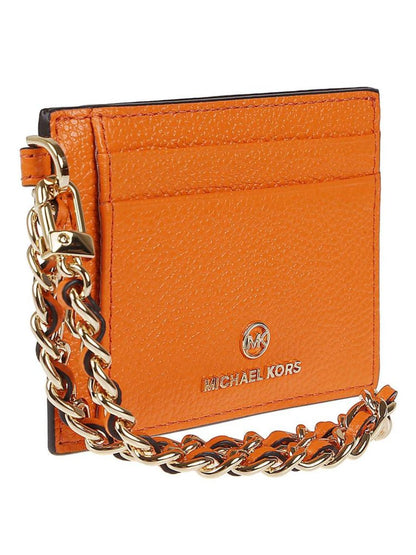 Michael Michael Kors Logo Plaque Chained Small Cardholder