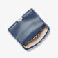 Kensington Large Frayed Denim Shoulder Bag