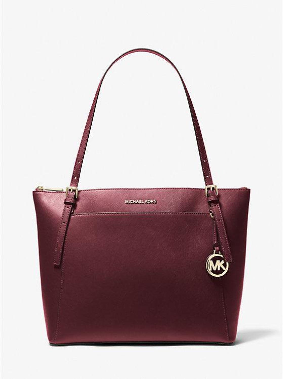 Voyager Large Saffiano Leather Tote Bag