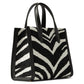 Manhattan Zebra Chevron Small Tote