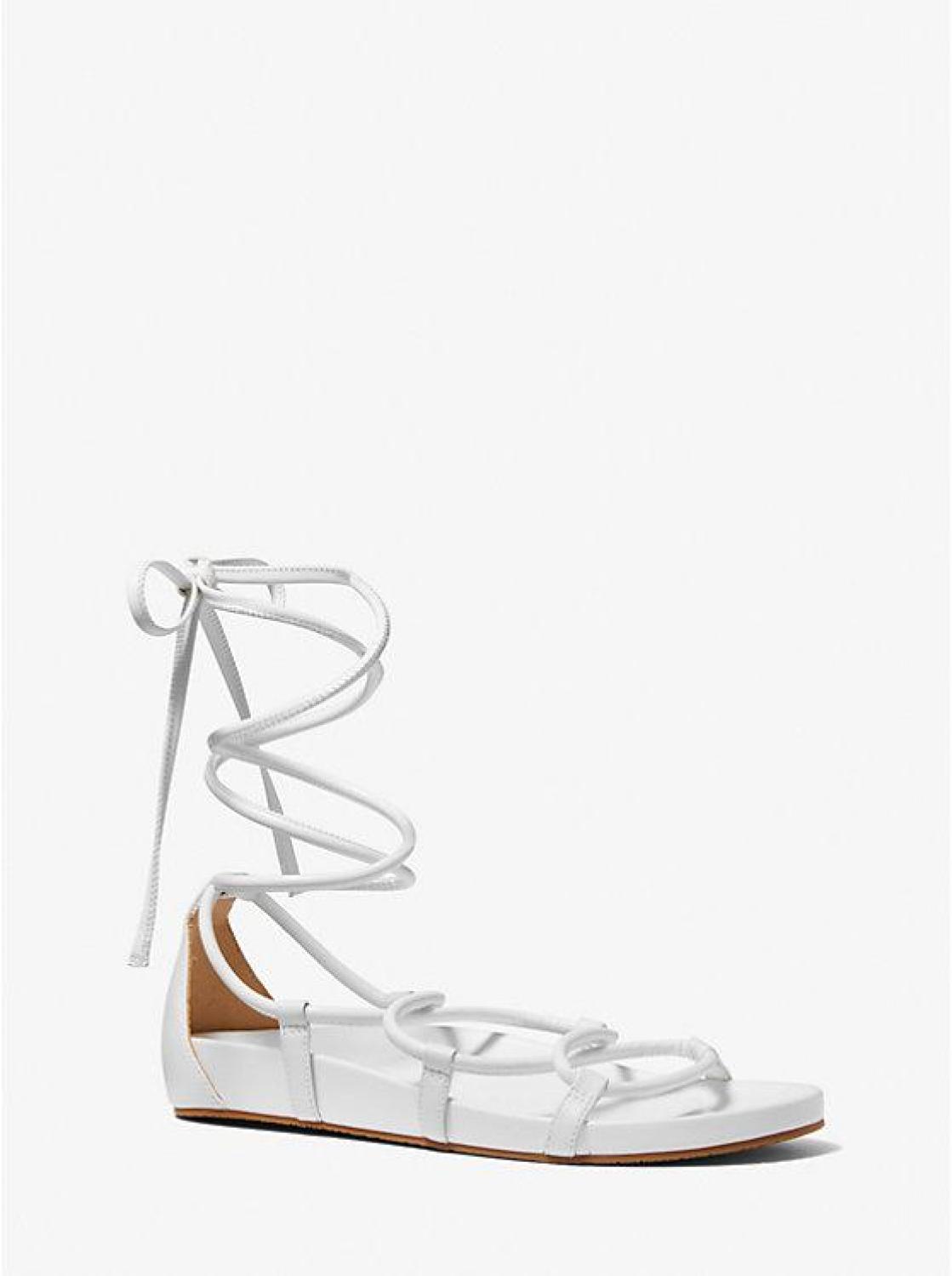 Vero Faux Leather Lace-Up Sandal