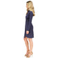MICHAEL Women's Long-Sleeve Faux-Wrap Dress