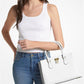 Ruby Medium Saffiano Leather Satchel