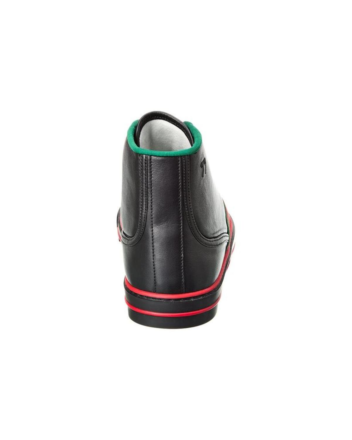 Gucci Tennis 1977 Leather High-Top Sneaker