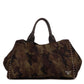 Large Side Studded Camouflage Horizontal Tote