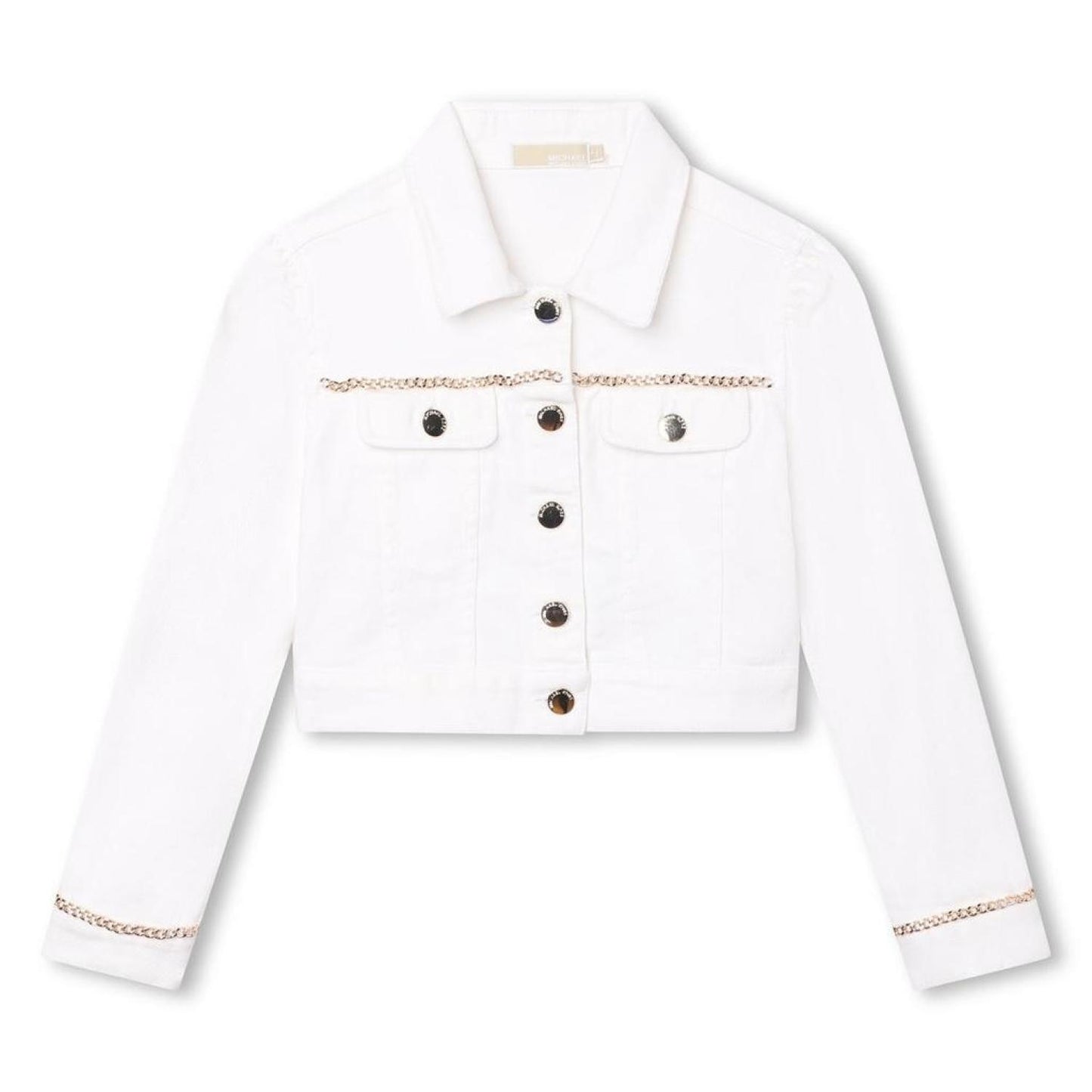 White Denim Logo Jacket
