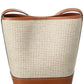 CELINE Triomphe Small Canvas & Leather Bucket Bag