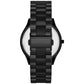 Unisex Slim Runway Black-Tone Stainless Steel Bracelet Watch