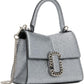 Silver 'The Galactic Glitter St. Marc Mini' Top Handle Bag