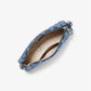 Empire Medium Frayed Denim Chain-Link Pochette