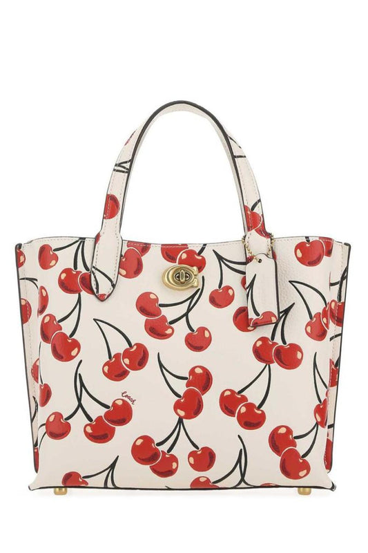 Coach Cherry Print Willow Tote Bag