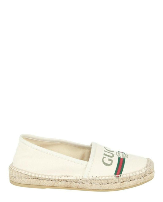 Gucci Logo Canvas Espadrilles