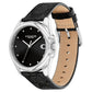 Women's Greyson Quartz Black Leather Strap Watch 36mm