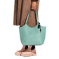 Pebble Leather Day Tote with Removable Pouch