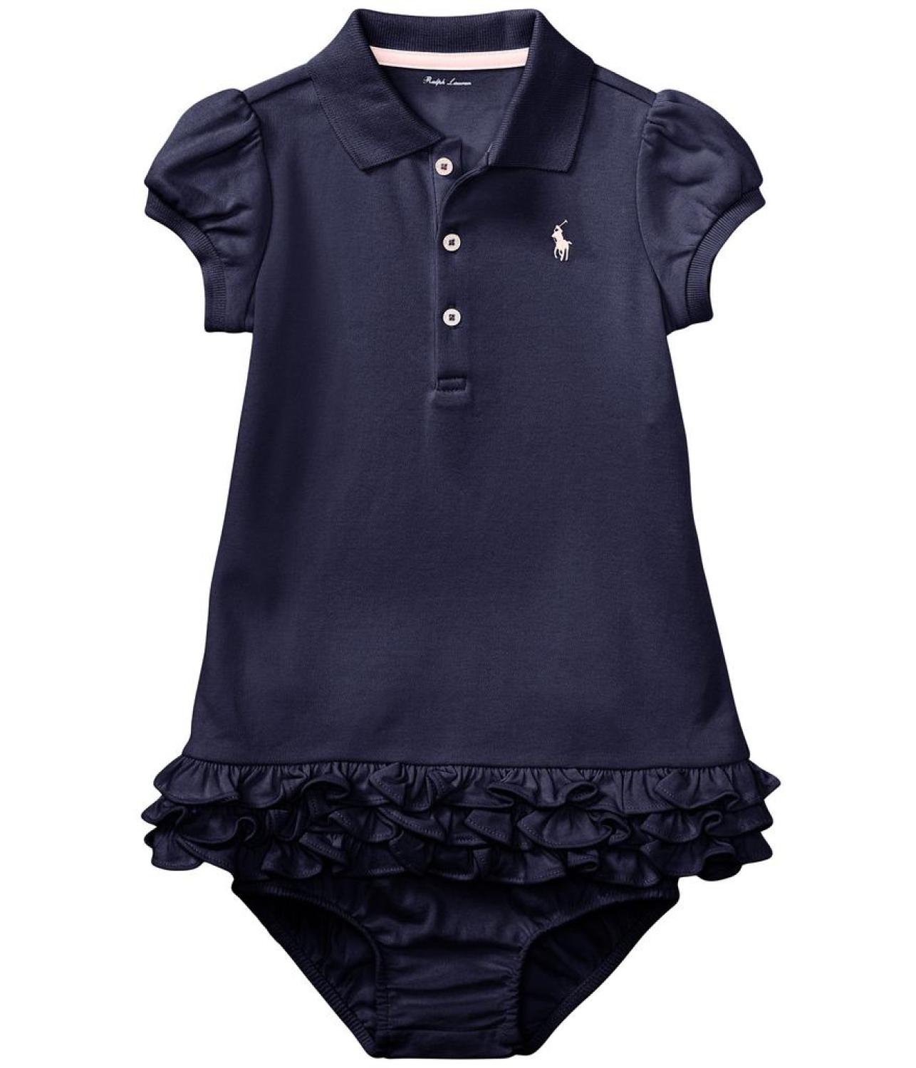 Ruffled Polo Dress & Bloomer (Infant)