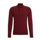 Regular-fit sweater with zip neckline