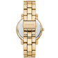 Women's Corey Three-Hand Gold-Tone Alloy Watch 38mm