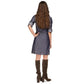 Women's Ruched-Front Roll-Tab-Sleeve Shirtdress