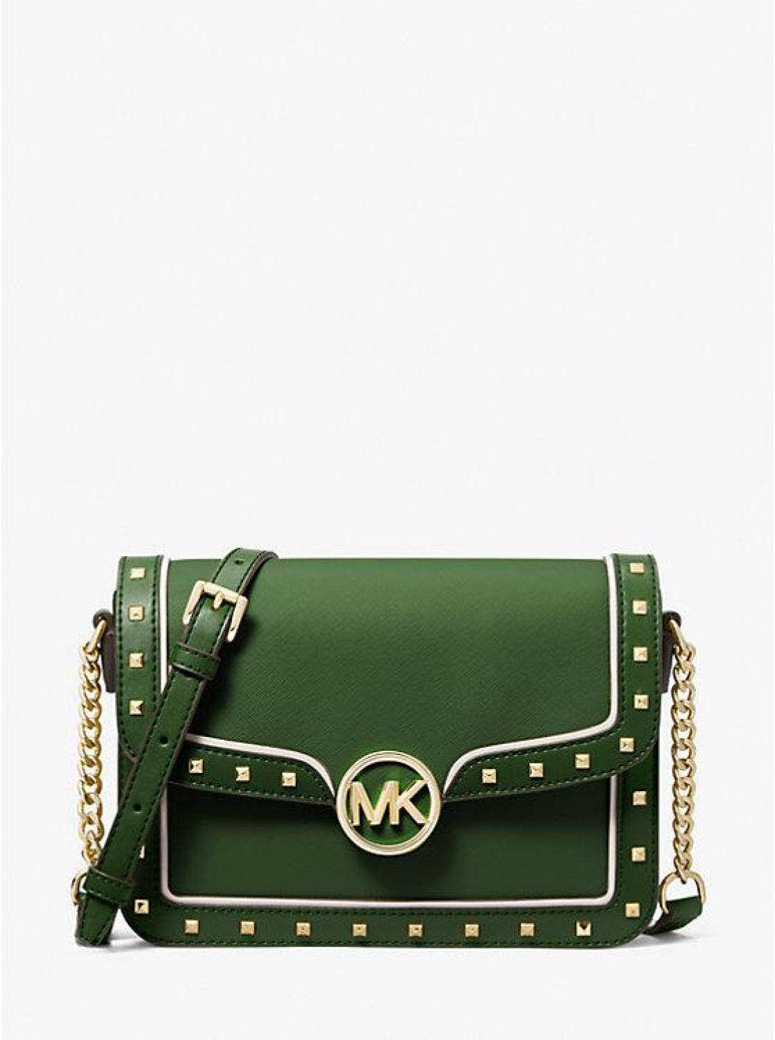 Leida Medium Studded Shoulder Bag