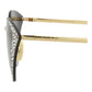 Cat Eye-Frame Metal Sunglasses