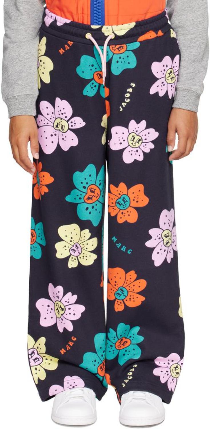 Kids Navy Floral Lounge Pants