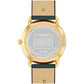 Unisex Elliot Green Leather Strap Watch, 36mm