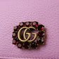 Gucci Women'succi Marmont Women's Leather Wallet w/Crystal Double Women's G